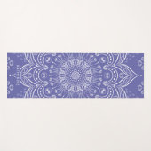 Monogrammed Boho Mandala Paarse Elegant Yogamat (Voorkant (horizontaal))