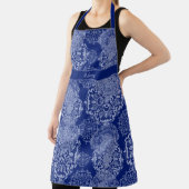 Monogrammed Boho Moody Blues Mandalas Schort (Insitu)