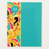Monogrammed Boldy Colored Abstract Planner (Voorkant)