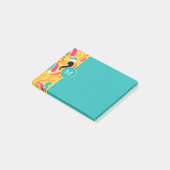 Monogrammed Boldy Colored Abstract Post-it® Notes (Schuin)