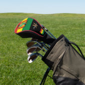 Monogrammed & Boliviaanse Vlagggafolfclubs Hoesjes Golfheadcover (Insitu)