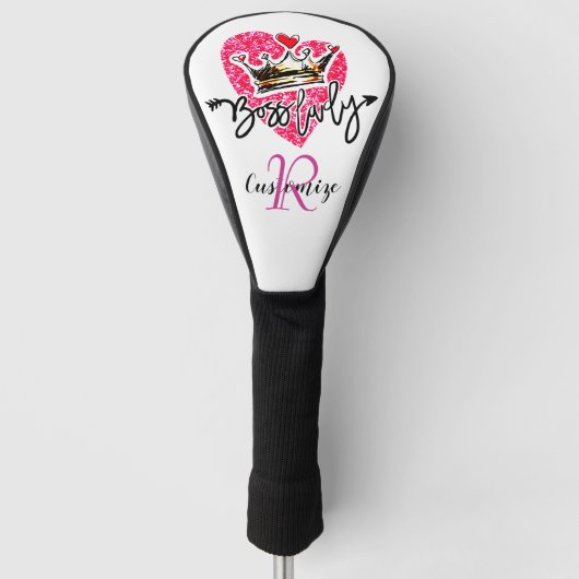 Monogrammed Boss Lady Golfheadcover (Voorkant)