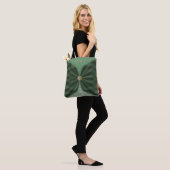 Monogrammed Botanical GreenJewel Textile Illusion  Tote Bag (Op model)