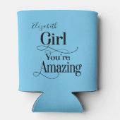 Monogrammed Bridesmaid Bachelorette Party Blikjeskoeler (Achterkant)