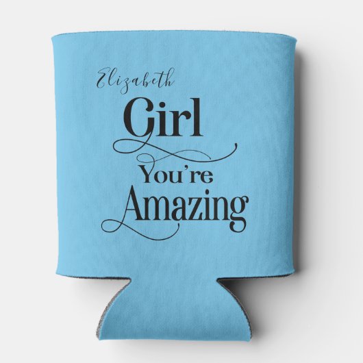 Monogrammed Bridesmaid Bachelorette Party Blikjeskoeler (Achterkant)