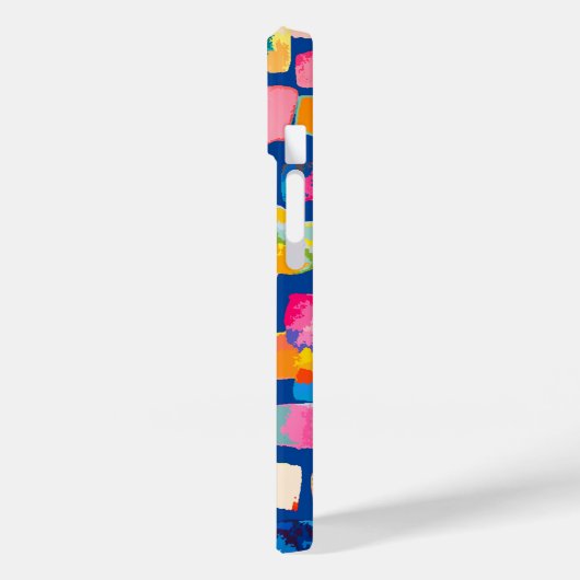 Monogrammed Bright Abstracte naam Case-Mate iPhone Case (Achterkant / Links)