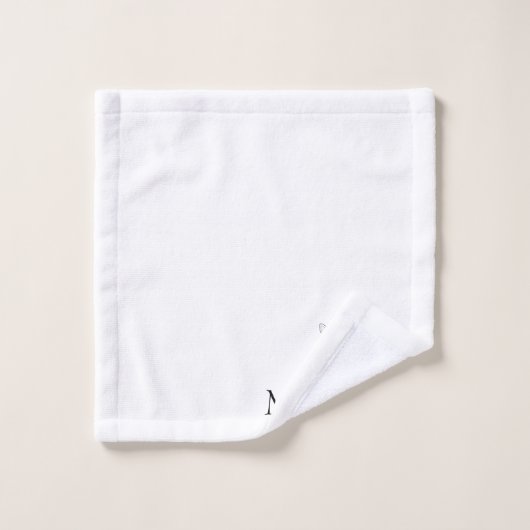 Monogrammed British Bulldog Design Bad Handdoek (Wasdoekje)