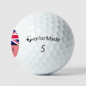 Monogrammed British Flag & United Kingdom/UK Golf Golfballen (Logo)