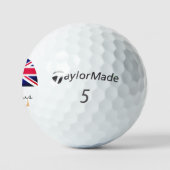 Monogrammed British Flag & United Kingdom/UK Golf Golfballen (Logo)