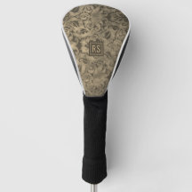 Monogrammed Brocade Golf Head Hoesje