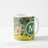 Monogrammed Brown Trout Vist Koffiemok (Voorkant rechts)