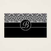 Monogrammed bruid & bruidegom Contactinformatie Ka Visitekaartje (Achterkant)