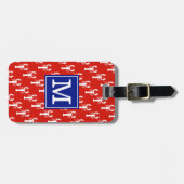 Monogrammed BS Lobsters Red Bagagelabel (Voorkant horizontaal)