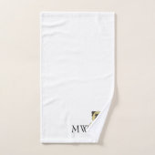 Monogrammed Bullmastiff Dog Design Bad Handdoek (Handdoek)