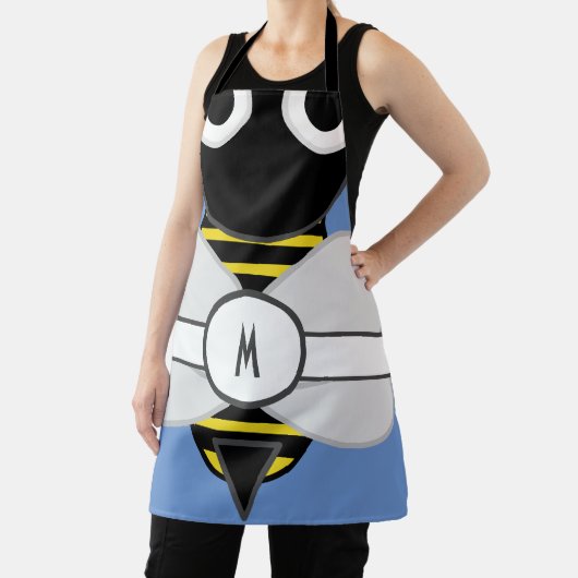 Monogrammed BumbleBee Apron Schort (Insitu)