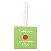 Monogrammed Bunco Dice Kerstfeestdag Decoratie (Voorkant)