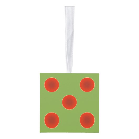 Monogrammed Bunco Dice Kerstfeestdag Decoratie (Rechts)