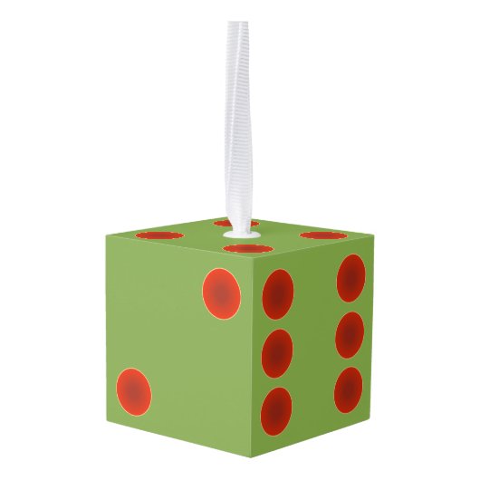 Monogrammed Bunco Dice Kerstfeestdag Decoratie (Achter hoekig)