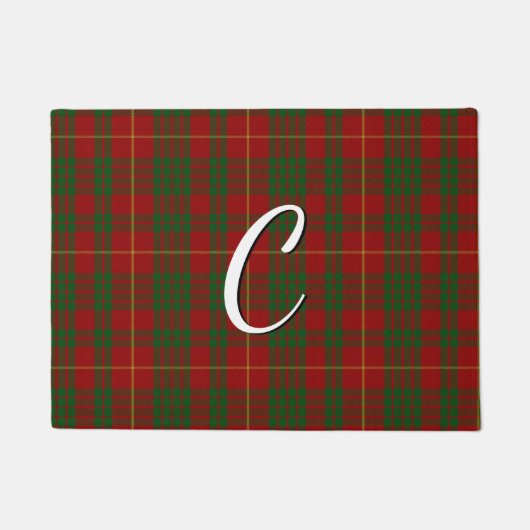 Monogrammed Cameron Tartan Deurmat (Voorkant)