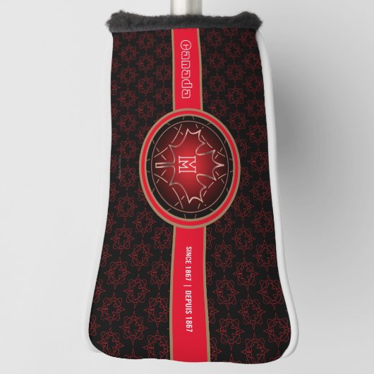 Monogrammed Canada Golf Head Hoesje Golfheadcover (Draai 90)