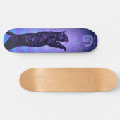Monogrammed Cat Skateboard (Horizontaal)