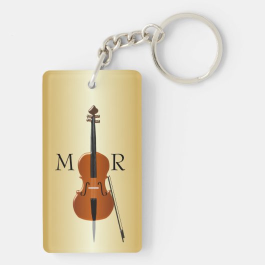 Monogrammed Cello Sleutelhanger (achterkant)
