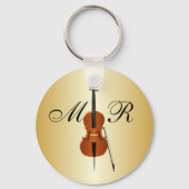 Monogrammed Cello Sleutelhanger (Voorkant)