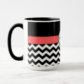 Monogrammed Chevron 15 Oz Combo Mok (Links)