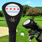Monogrammed & Chicago Flag Golf Clubs Hoesjes Golfheadcover