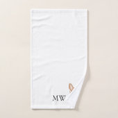 Monogrammed Chihuahua Dog Design Bad Handdoek (Handdoek)