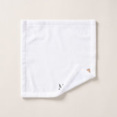 Monogrammed Chihuahua Dog Design Bad Handdoek (Wasdoekje)