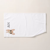 Monogrammed Chihuahua Dog Design Bad Handdoek (Handdoek)