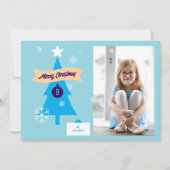 Monogrammed Christmas Icons Foto Kerst Kaart (Voorkant)