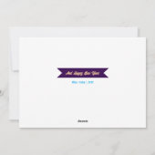 Monogrammed Christmas Icons Foto Kerst Kaart (Achterkant)