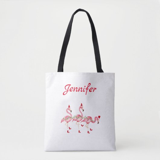 Monogrammed Christmas Tote Bag (Voorkant)