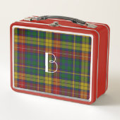 Monogrammed Clan Buchanan Pset Metal Lunch Box (Voorkant)