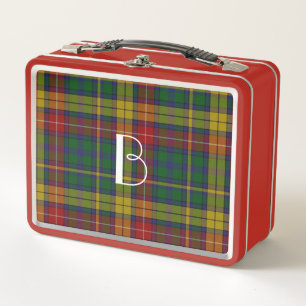 Monogrammed Clan Buchanan Pset Metal Lunch Box