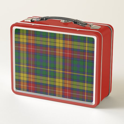 Monogrammed Clan Buchanan Pset Metal Lunch Box (Achterkant)