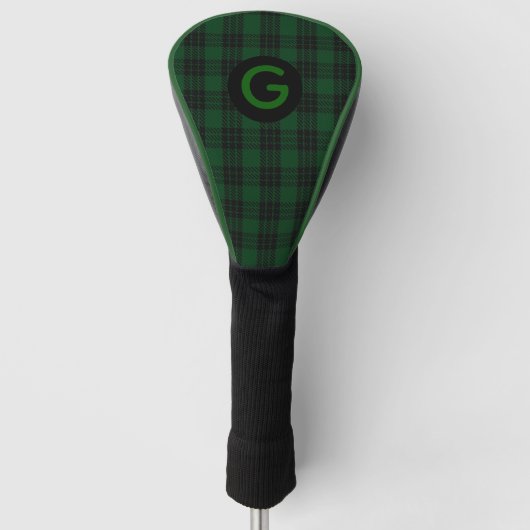 Monogrammed Clan GrahamTartan Plaid Driver Hoesje Golfheadcover (Voorkant)
