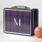 Monogrammed Clan MacDonald Pset Metal Lunch Box (In situ)