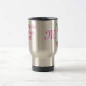 Monogrammed Coffee Travel Mugs Hawaiian Flowers Reisbeker (Center)