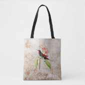 Monogrammed Colorful Hummingbird Canvas tas (Voorkant)