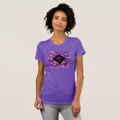 Monogrammed Confetti Paars T-shirt (Voorkant volledig)