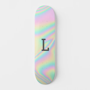 Monogrammed Cool Girly Moderne Regenboog Persoonlijk Skateboard