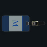Monogrammed Cowboys gekleurd Bagagelabel<br><div class="desc">Bagage label. De kleuren van de cowboys. Contactgegevens op de achterkant.</div>