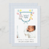 Monogrammed Crest met waterverf Aankondiging (Voorkant / Achterkant)