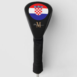 Monogrammed & Croatia Vlag Golfclubs Hoesjes Golfheadcover