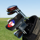 Monogrammed & Croatia Vlag Golfclubs Hoesjes Golfheadcover (Insitu)