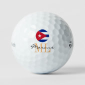 Monogrammed Cuban Flag & Cuba Golf Balls Golfballen (Voorkant)