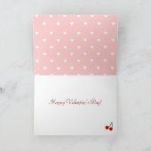 Monogrammed Cupcake en Labs Valentijn Feestdagen Kaart (Binnen)